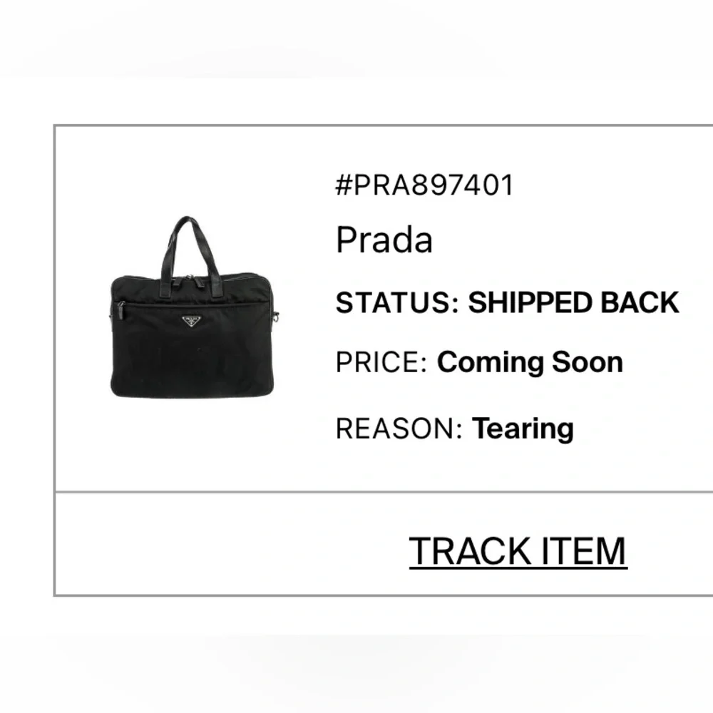 Prada black re-nylon and saffiano leather laptop messenger bag